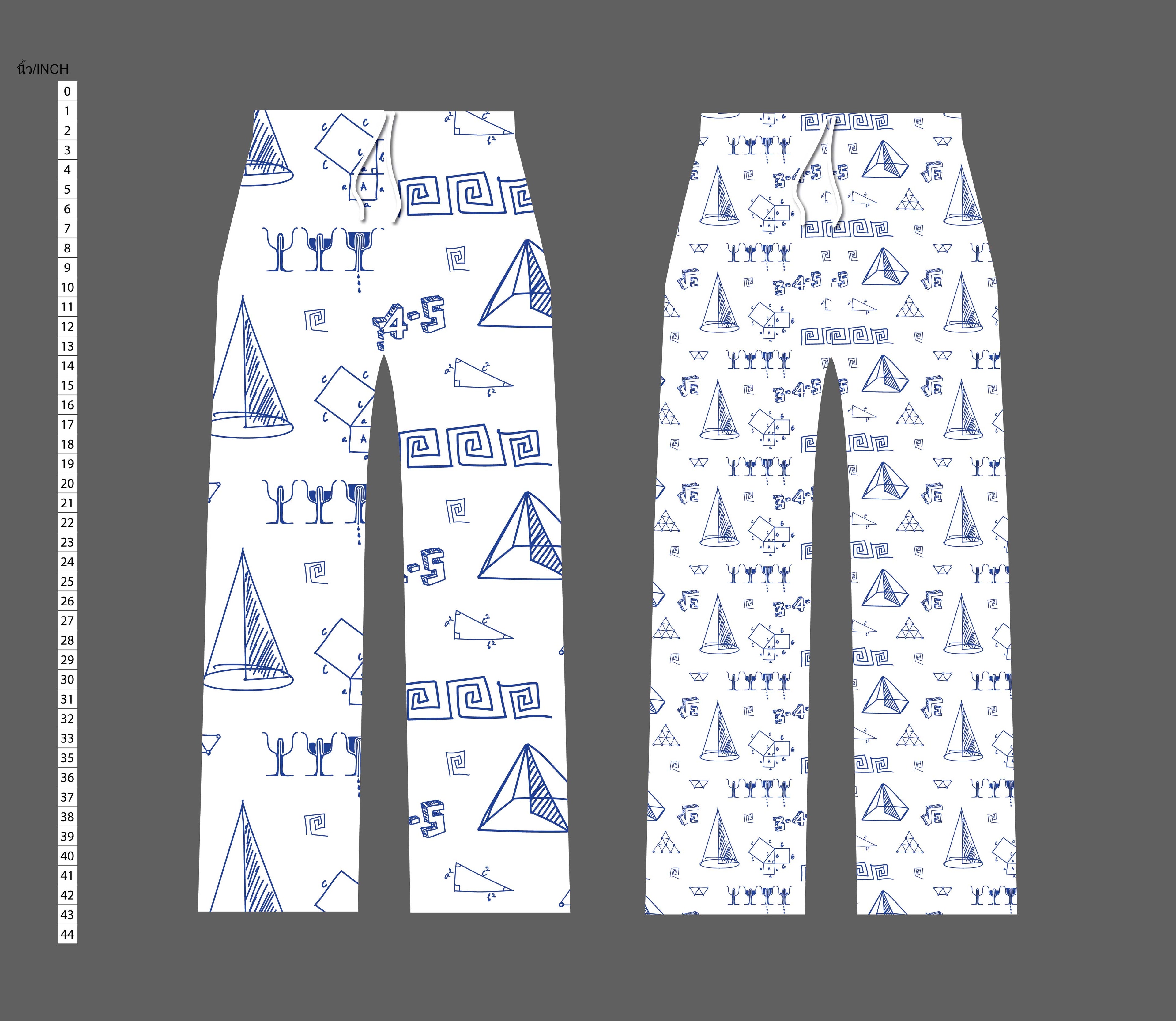 3-4-5 Pythagorean Pajama Pant