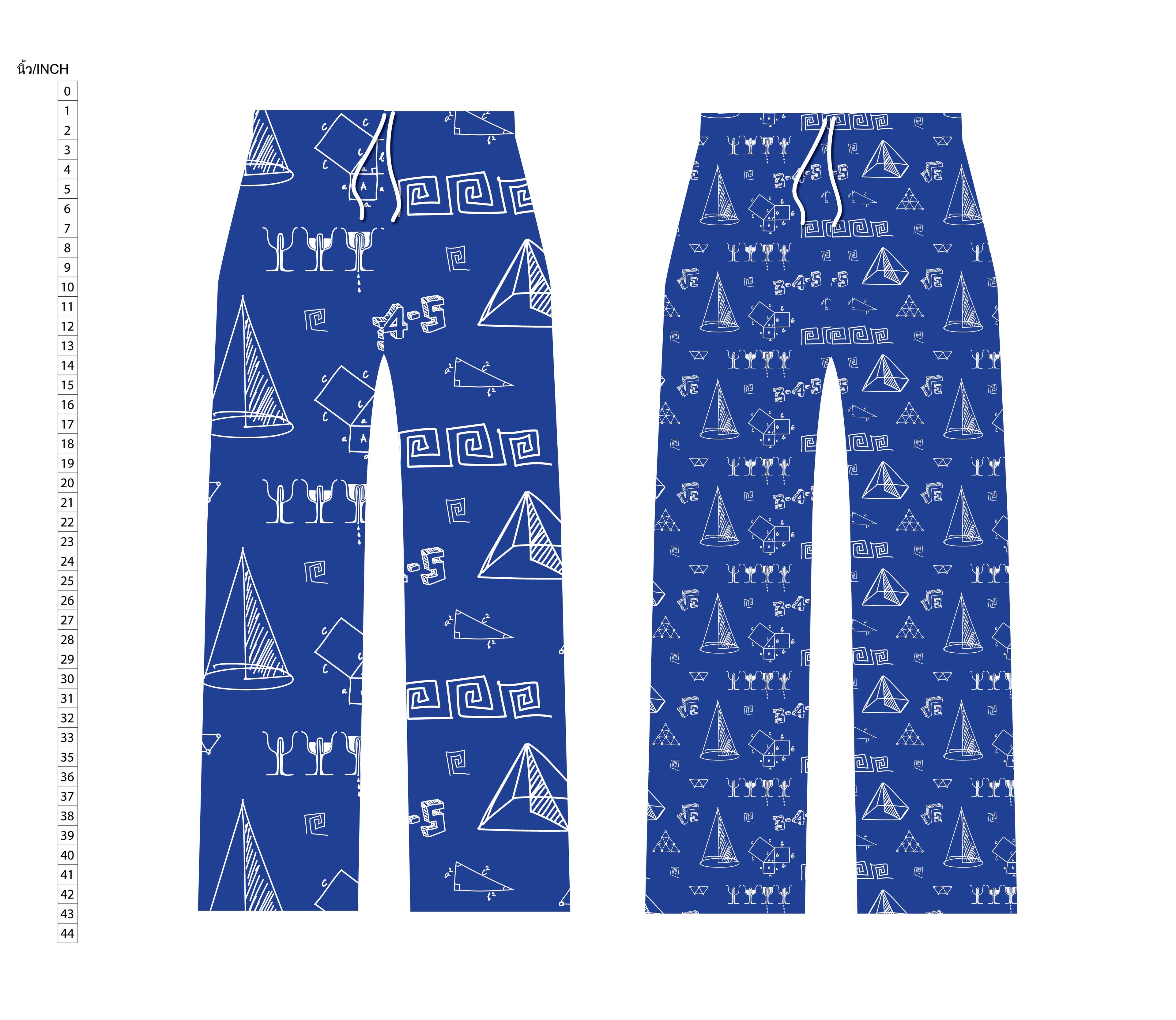 3-4-5 Pythagorean Pajama Pant