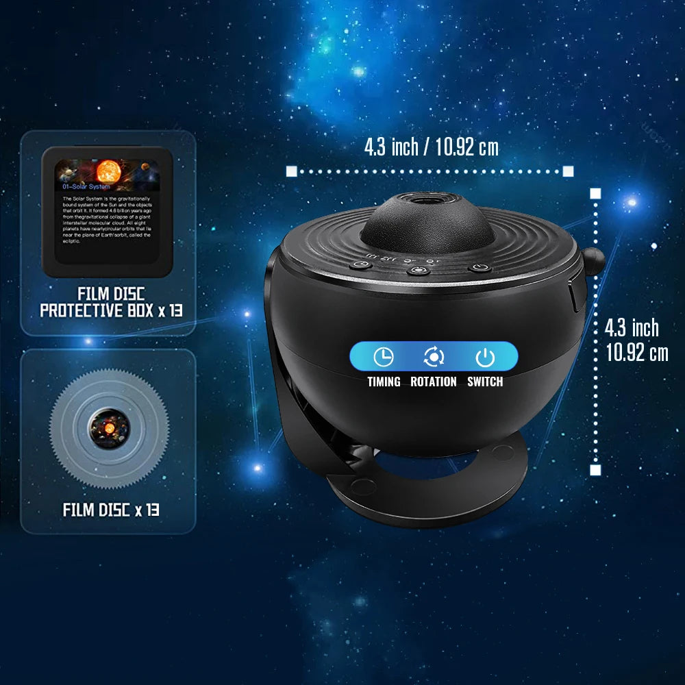 3-4-5 Star Galaxy Projector