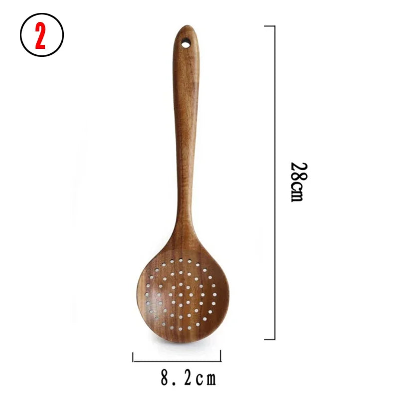 3-4-5 Teak Wood Set: Geometric Culinary Tools