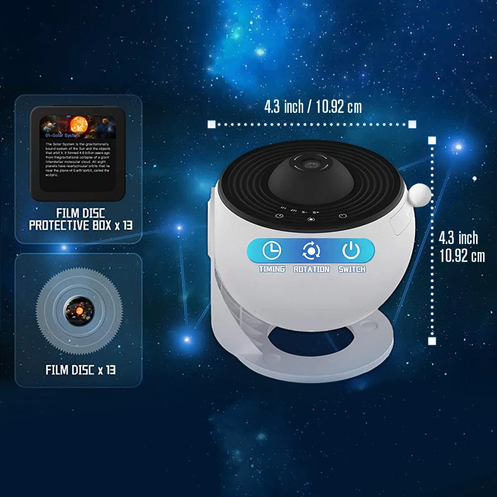3-4-5 Star Galaxy Projector