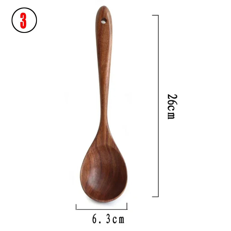 3-4-5 Teak Wood Set: Geometric Culinary Tools