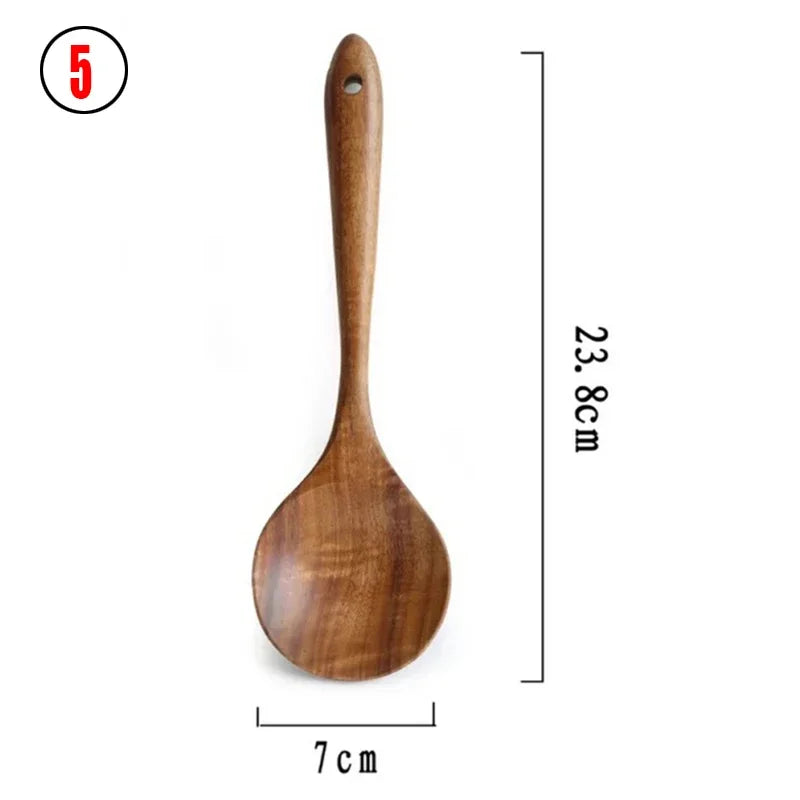 3-4-5 Teak Wood Set: Geometric Culinary Tools