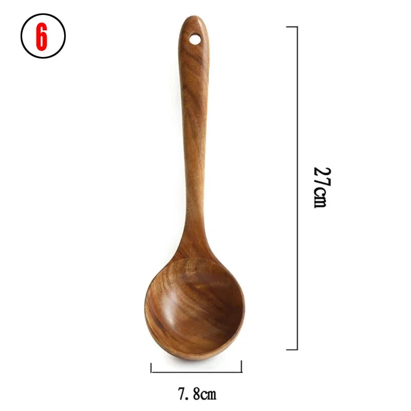 3-4-5 Teak Wood Set: Geometric Culinary Tools