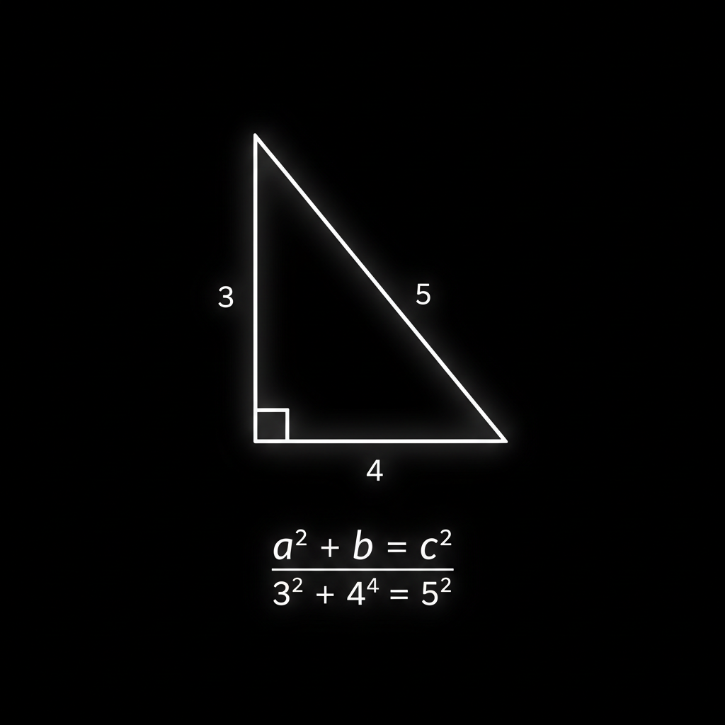 3-4-5 Pythagorean Triangle