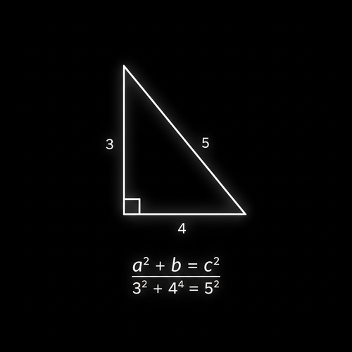 3-4-5 Pythagorean Triangle